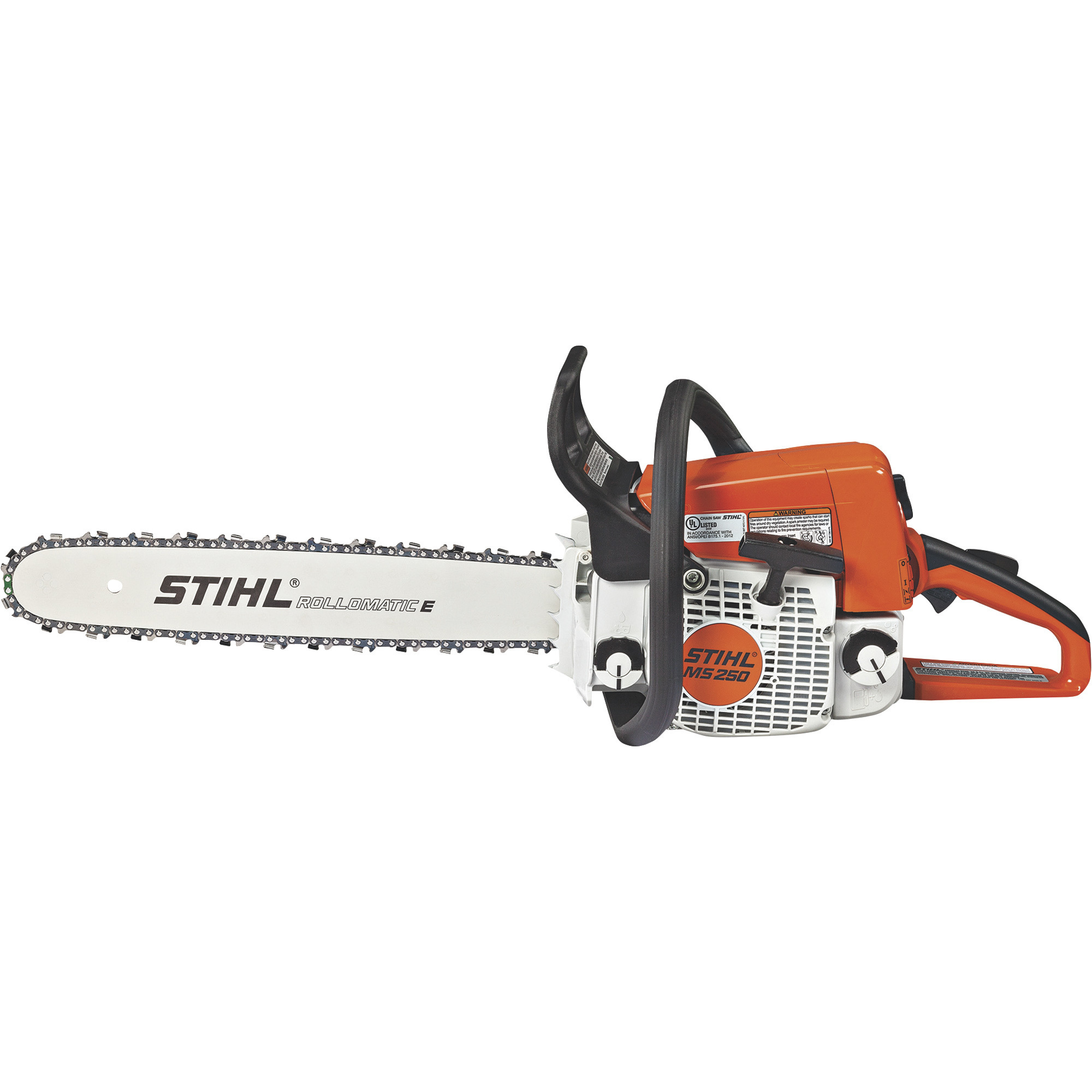 Stihl Gas-Powered Chainsaw 18in. Bar, 45.4cc Engine, Low Vibration Handle, Electronic Ignition and Toolless Caps, Model# MS 250
